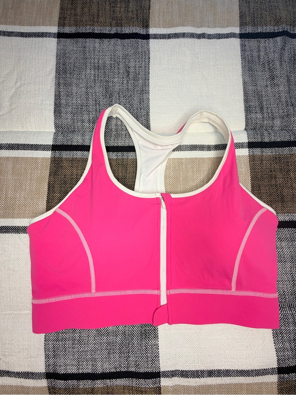 Pink MVP Zippered Bra